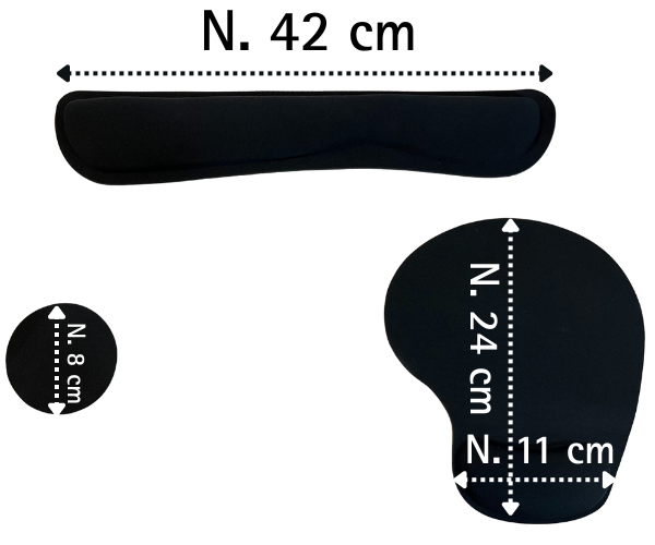 Hiirimatto rannetuella ja rannetuki näppäimistöä varten