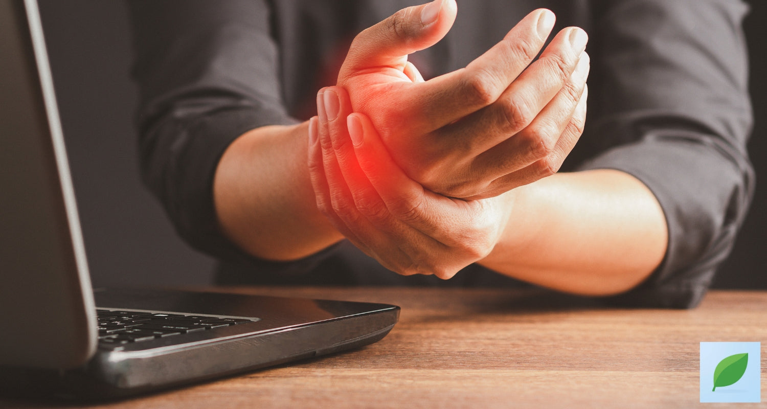 Rannekipu tietokonetyössä — Ergonomia.fi